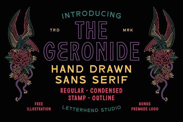 The Geronide - Hand Drawn Sans Serif