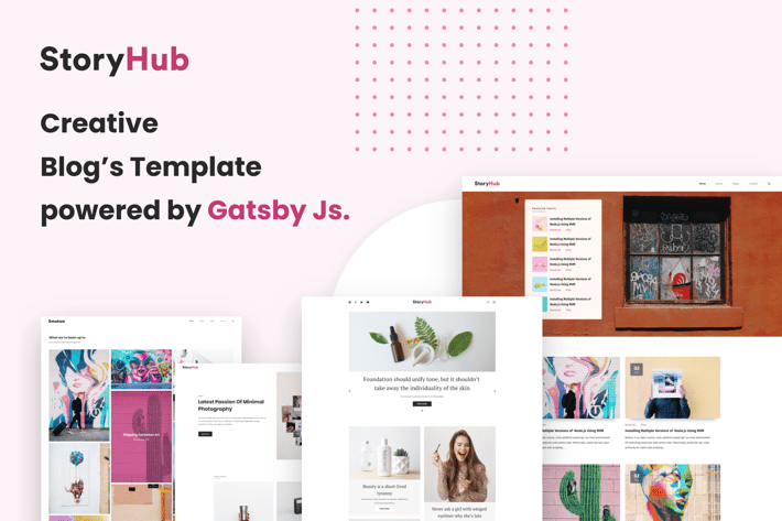 StoryHub - React Gatsby Blog Template