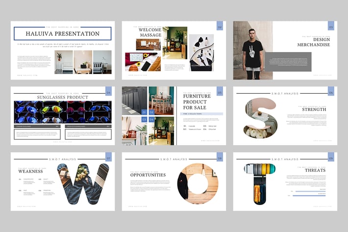 Haluiva : Pitch Deck Powerpoint Template 