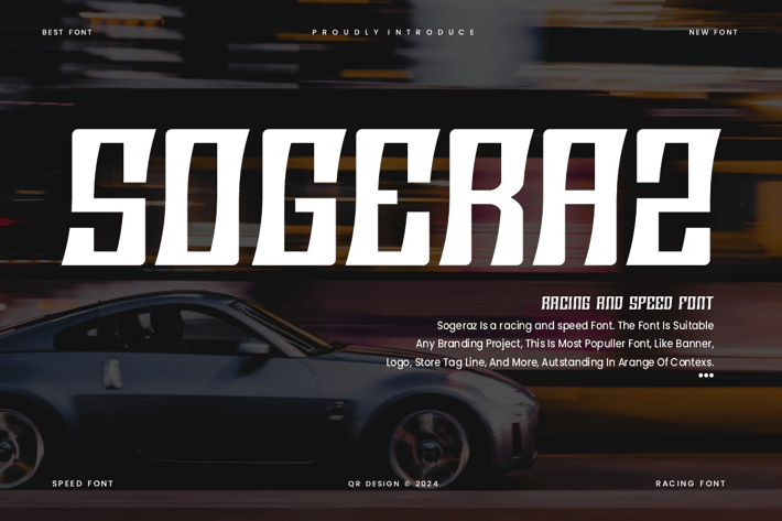 Sogeraz - Racing & Speed Font