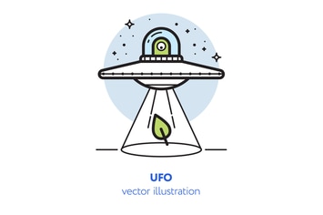 UFO vector illustration