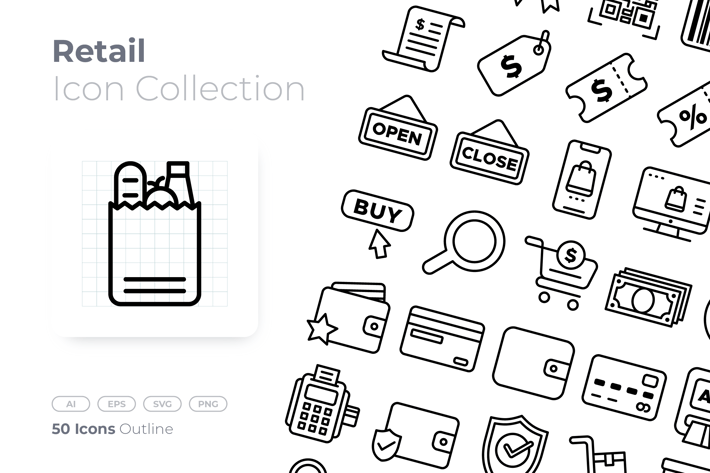 Retail Outline Icon