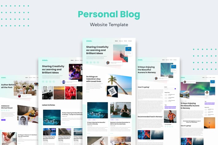 Personal Blog Website Template
