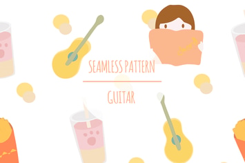 Guitar – Seamless Pattern