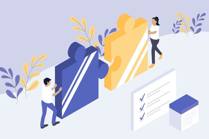 Solution Isometric Illustration