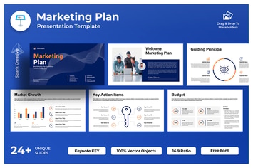 Marketing Plan Template Keynote Key