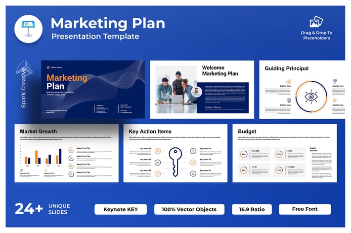 Marketing Plan Template Keynote Key