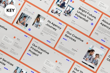 Blue Creative Strategy Business Plan Keynote