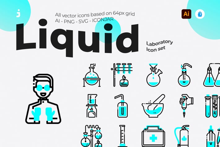 30 Laboratory Icons