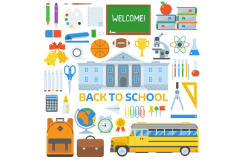 Back to School Elements Set