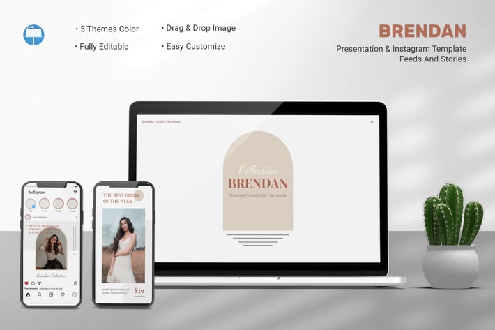 Brendan - Keynote & Instagram Template