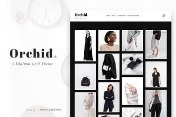 Orchid - Minimal Grid Tumblr Theme