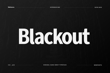 Blackout - Modern Sans-Serif Font