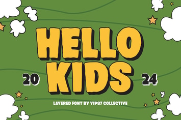 Hello Kids - Fun and Playful Game Cartoon Font