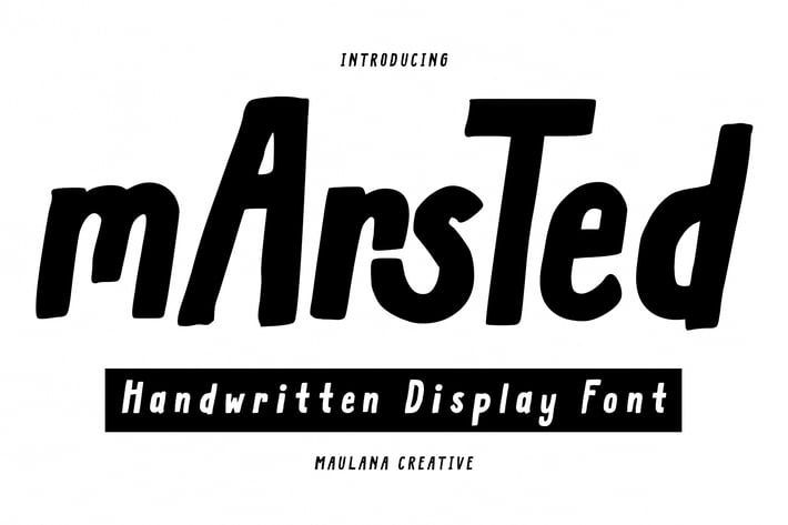 Marsted Handwritten Display Font