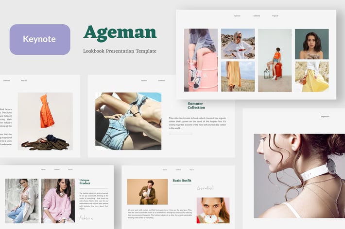 Ageman - Lookbook Presentation Template Keynote