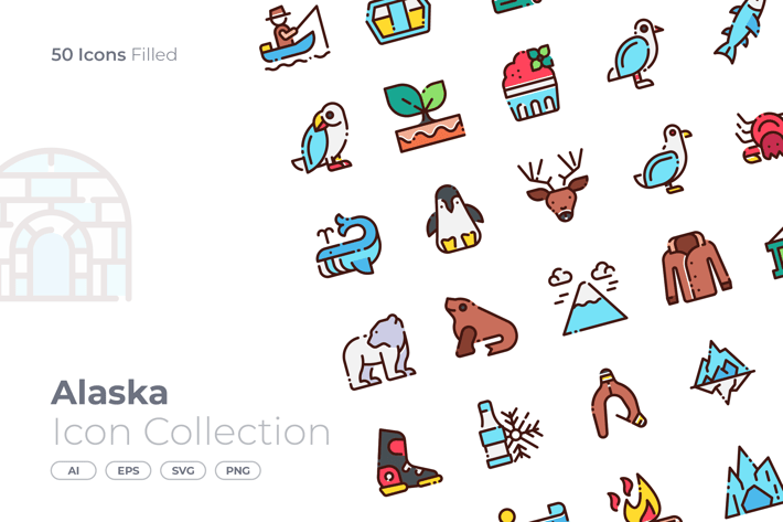 Alaska Filled Icon