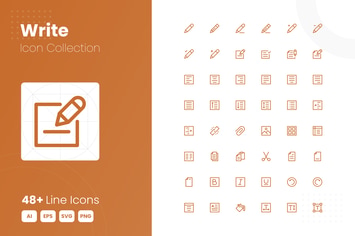 48 Write Icon Collection