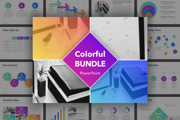 Colorful Bundle PowerPoint Template