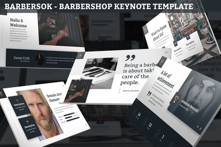 Barbersok - Barbershop Keynote Template