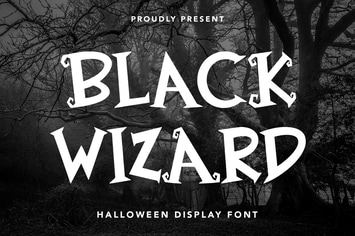 Black Wizard - Halloween Display Font