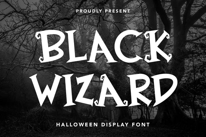 Black Wizard - Halloween Display Font