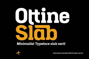 Ottine Slab Typeface
