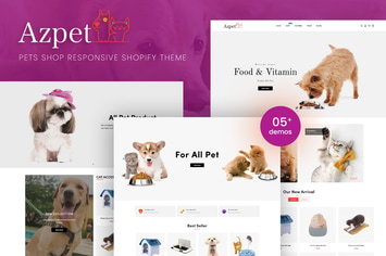 Azpet - Pet Food Shop Responsive Shopify Theme