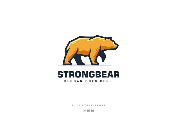 Bear Mascot Logo Template