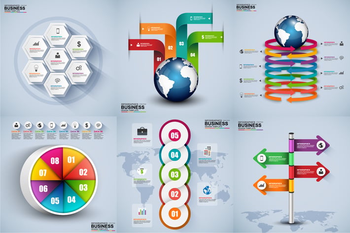 Abstract 3d Infographics