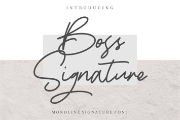Boss Signature | Handwritten Font