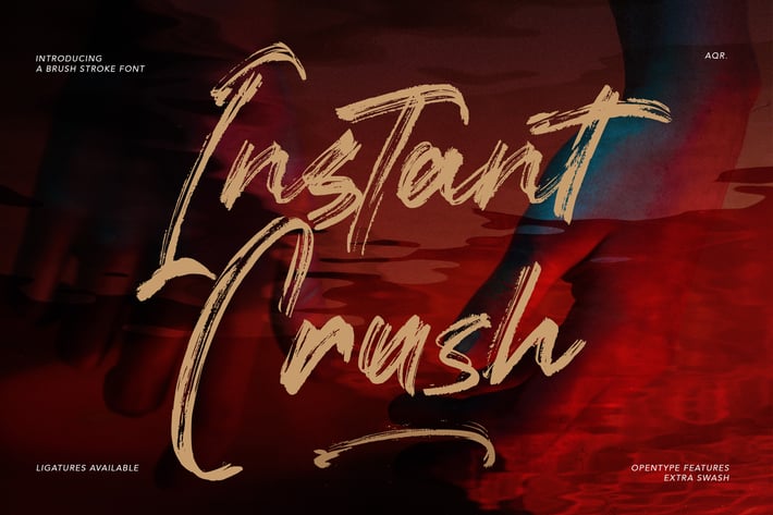 Instant Crush - Ligatures Font