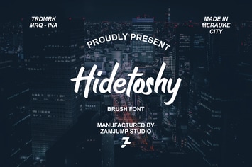 Hidetoshy - Brush Font