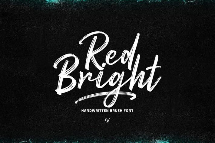 Red Bright - Brush Font
