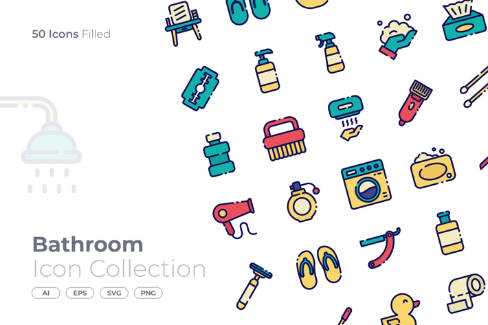 Bathroom Filled Icon