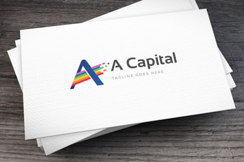 Active Colors Letter A Logo Template