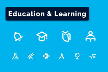 Education & Learning Icons Set