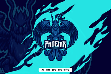 Phoenix 3 Mascot Logo Template