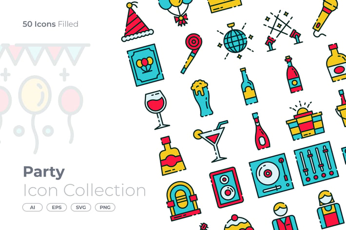 Party Filled Icon