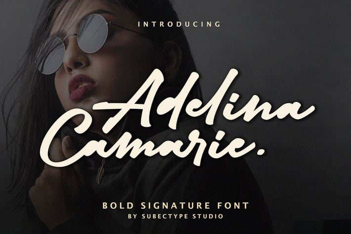Adelina Camarie - Bold Signature Font