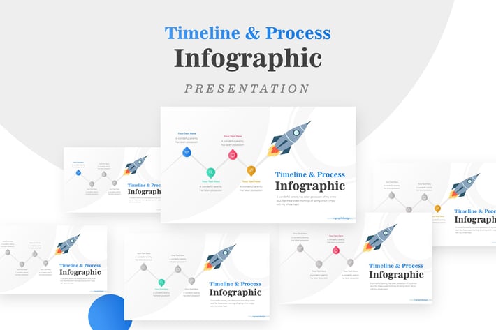 Business Diagram Rocket Infographic