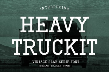 Heavy Truckit - Slab Serif Font