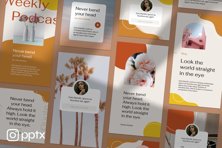 Mediteranian Instagram Template Powerpoint