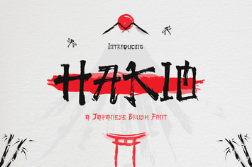 Hakio - Japanese Brush Font