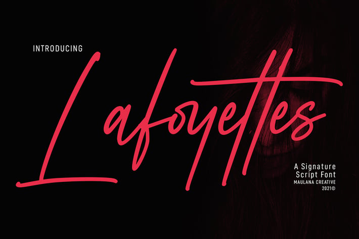 Lafoyettes Signature Script Font