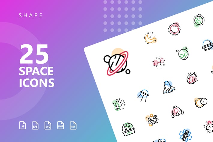 Space Shape Icons