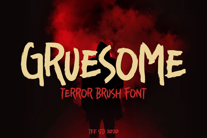 Gruesome - Horror Scary FOnt