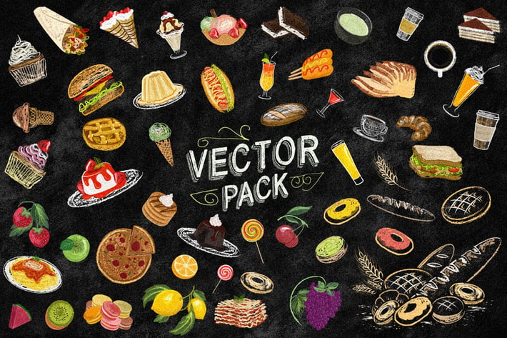 54 Dessert Vector Pack