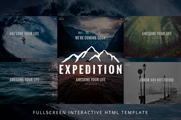 Expedition Fullscreen Interactive Template 