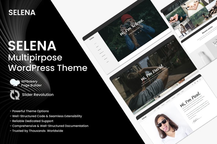 Selena. - Portfolio WordPress Theme